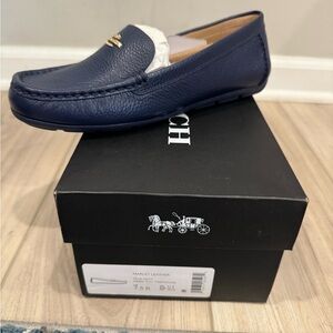 Coach size 7.5 Marley leather moccasin nwt